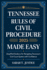 Tennessee Rules of Civil Procedure 2025 Made Easy: Simplified Guidance for Navigating Tennessee's Court System with Confidence