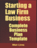 Starting a Law Firm Business: Complete Business Plan Template