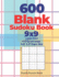 600 Blank Sudoku Book 9x9 - Large Print - 6 Grids per page - 8,5" x 11" Paper Size: Create Your Own Personal Logic Puzzle Games