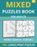 Mixed Puzzles Book For Adults - Word Search, Sudoku: 100+ Large Print Puzzles For Adults & Seniors (Vol 5)