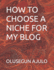 How to Choose a Niche for My Blog