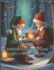 Gli Elfi di Natale 68 grandi pagine 8.5 x 11 inch Pace, gioia e divertimento con i pastelli: Avventure Colorate con Babbo Natale e i suoi Amici Magici
