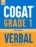 Cogat Grade 1 Verbal: 3 Practice Tests-Level 7