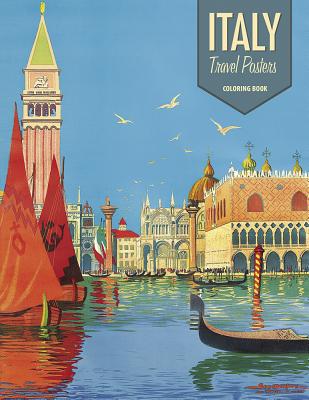 Italy Travel Posters Colouring Book - Pomegranate Communications (Creator)