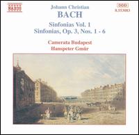 J.C. Bach: Sinfonias, Vol. 1 - Camerata Budapest; Hanspeter Gmur (conductor)