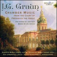 J.G. Graun: Chamber Music from the Court of Frederick the Great - Augusta McKay Lodge (violin); David Schulenberg (harpsichord); Eva Lymenstull (cello); Georgina McKay Lodge (viola)