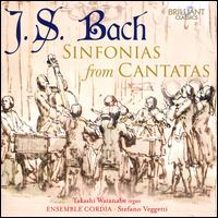 J.S. Bach: Sinfonias from Cantatas - Ensemble Cordia; Stefano Veggetti (cello); Takashi Watanabe (organ); Stefano Veggetti (conductor)