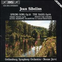 Jean Sibelius: Spring Song; The Bard; Three Pieces; Presto for Strings; Suites Mignone, Champtre & Characterisque - Charlotte Forsberg (mezzo-soprano); Christer Thorvaldsson (violin); Grard Schaub (flute); Kenneth Wihlborg (flute);...