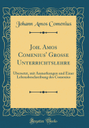 Joh. Amos Comenius' Gro?e Unterrichtslehre: ?bersetzt, Mit Anmerkungen Und Einer Lebensbeschreibung Des Comenius (Classic Reprint)