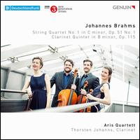 Johannes Brahms: String Quartet No. 1; Clarinet Quintet - Aris Quartett; Thorsten Johanns (clarinet)
