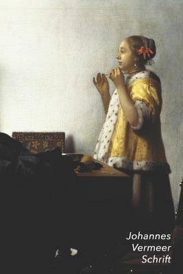 Johannes Vermeer Schrift: Vrouw met Parelsnoer Artistiek Dagboek Ideaal Voor School, Studie, Recepten of Wachtwoorden Stijlvol Notitieboek voor Aantekeningen - Landro, Studio