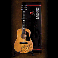 John Lennon "Give Peace a Chance" Acoustic Guitar Model: Miniature Guitar Replica Collectible