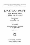 Jonathan Swift,: A List of Critical Studies Published from 1895 to 1945, - Landa, Louis A