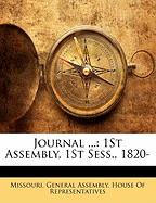 Journal ...: 1st Assembly, 1st Sess., 1820-