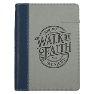 Journal Classic W/Elastic & Pen Holder Walk by Faith 2 Cor. 5:7