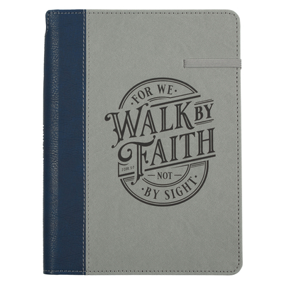 Journal Classic W/Elastic & Pen Holder Walk by Faith 2 Cor. 5:7 - Christian Art Gifts (Creator)