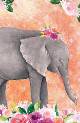 Journal Notebook for Animal Lovers Baby Elephant in Flowers: 162 Lined and Numbered Pages with Index Blank Journal for Journaling, Writing, Planning and Doodling. - Scales, Maz