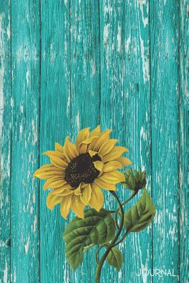 Journal: Rustic Sunflower Blank Lined Notebook Decorated Interior - Love Press, Flower