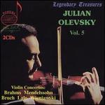 Julian Olevsky, Vol. 5: Violin Concertos - Brahms, Mendelssohn, Bruch, Lalo Wieniawski