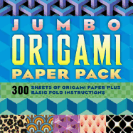Jumbo Origami Paper Pack: 600 Pieces of Origami Paper Plus Basic Fold Instructions