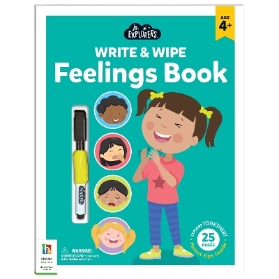 Junior Explorers Write and Wipe Feelings Book - Pty Ltd, Hinkler