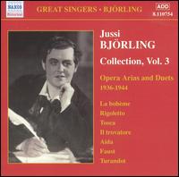 Jussi Bjrling Collection: Opera Arias & Duets, 1936-1944, Vol. 3 - Hjrdis Schymberg (soprano); Jussi Bjrling (tenor); Nils Grevillius (conductor)