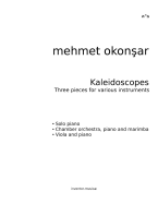 Kaleidoscopes: Three pieces for various instruments