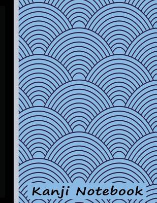 Kanji Notebook: Book for Genkouyoushi Writing Practice - Blue - USA, Bizcom