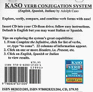 Kaso Verb Conjugation System CD: English, Spanish & Italian