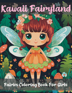 Kawaii Fairyland: Fairies Coloring Book For Girls