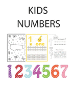 Kids Numbers: Learn To Write Numbers Activity Book For Kids. Childrens Tracing Numbers.: Handwriting Number Practice Paper: ABC Kids, 120 pages, 8.5x11 inches Kindergarten learning.