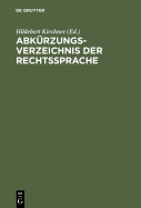 Kirchner Abkurzungsverzeichnis Der Rechtssprache