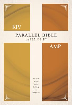 KJV, Amplified, Parallel Bible, Large Print, Hardcover, Red Letter: Two Bible Versions Together for Study and Comparison - Zondervan