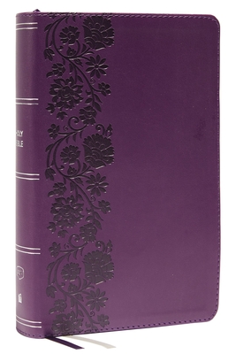 KJV Holy Bible: Large Print Single-Column with 43,000 End-Of-Verse Cross References, Purple Leathersoft, Personal Size, Red Letter, Comfort Print: King James Version - Thomas Nelson