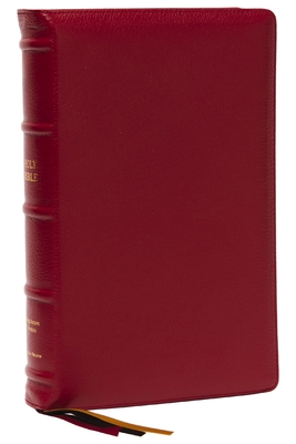KJV Holy Bible: Large Print Single-Column with 43,000 End-Of-Verse Cross References, Red Goatskin Leather, Premier Collection, Personal Size, Red Letter: King James Version - Thomas Nelson
