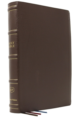 KJV Holy Bible: Large Print Verse-By-Verse with Cross References, Brown Genuine Leather, Comfort Print: King James Version (MacLaren Series) - Thomas Nelson