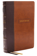 KJV Holy Bible with 73,000 Center-Column Cross References, Brown Leathersoft, Red Letter, Comfort Print: King James Version