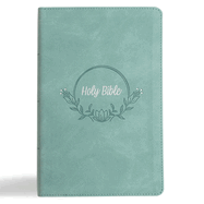 KJV Large Print Personal Size Reference Bible, Earthen Teal Suedesoft Leathertouch