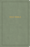 KJV Large Print Personal Size Reference Bible, Sage Suedesoft Leathertouch