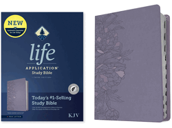 KJV Life Application Study Bible, Third Edition (Leatherlike, Peony Lavender, Indexed, Red Letter)