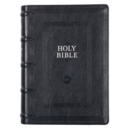 KJV Study Bible, Standard Print Faux Leather - Thumb Index, King James Version Holy Bible, Black