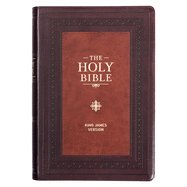 KJV Study Bible, Standard Print Faux Leather - Thumb Index, King James Version Holy Bible, Saddle Tan/Diamond