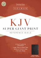 KJV Super Giant Print Reference Bible, Black Bonded Leather Indexed