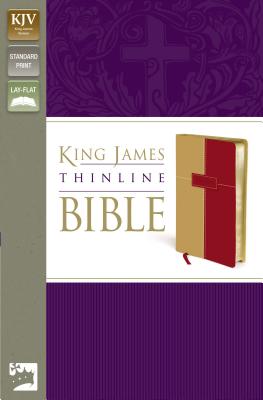 KJV, Thinline Bible, Imitation Leather, Brown/Red - Zondervan