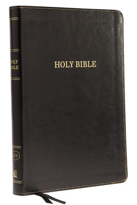 KJV, Thinline Bible, Large Print, Imitation Leather, Black, Red Letter Edition - Thomas Nelson