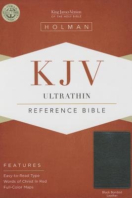 KJV Ultrathin Reference Bible, Black Bonded Leather - Holman Bible Staff, Holman Bible Staff (Editor)