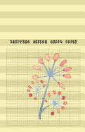 Knitting Design Graph Paper: 4:5 Ratio Design Blank Knitter's Journal on Your Design Knitting Charts for Creative New Patterns Composition Notebook Flower Yellow Color Cover Theme