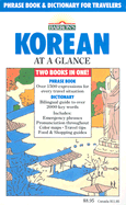 Korean at a Glance: Phrase Book and Dictionary for Travelers