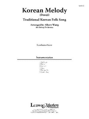 Korean Melody: Conductor Score - Wang, Albert (Composer)