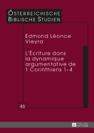 L'?criture Dans La Dynamique Argumentative de 1 Corinthiens 1-4